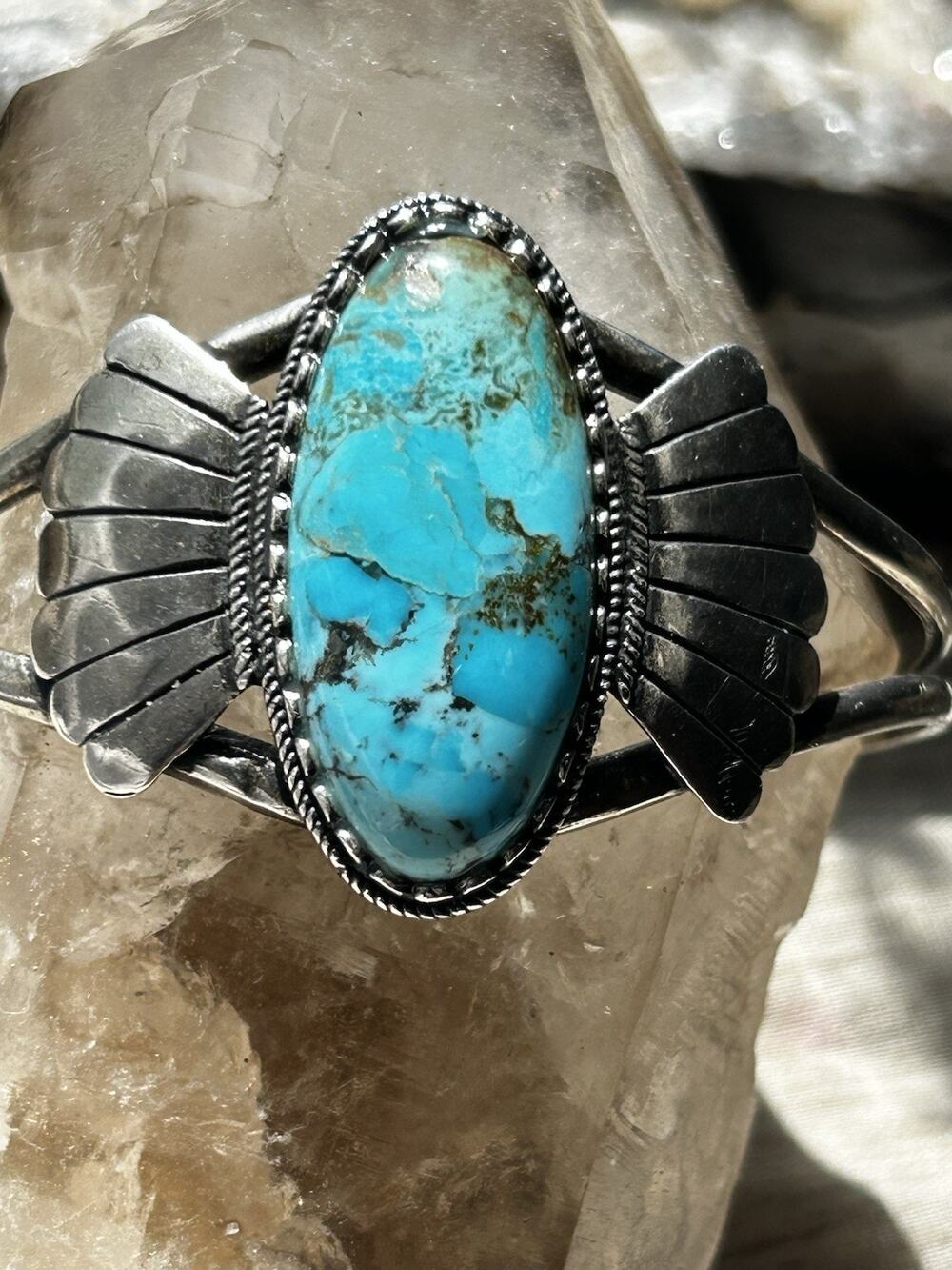 Abedabun Turquoise Bracelet By: Sowell Jewelry Traditional Navajo Indian